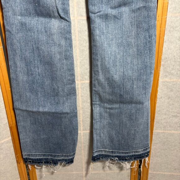 Judy Blue 1/25 High Waist Frayed Hem Boot Cut Jeans Light Wash‎ Y2K - Picture 6 of 10